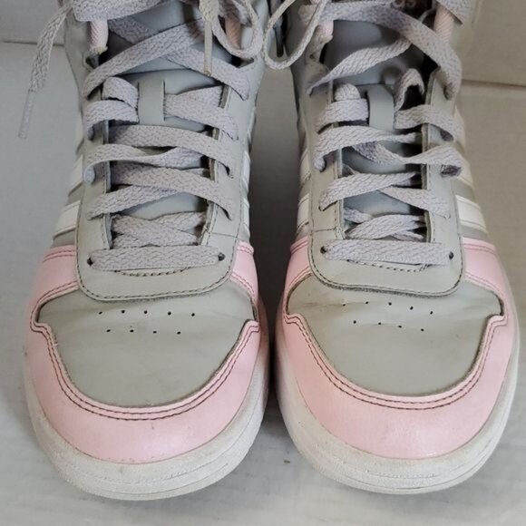 Adidas NEO Hoops 2.0 Mid Sneaker Shoes High Tops Hi Size Men's 5 Womens WOMANS 7 - Picture 4 of 16